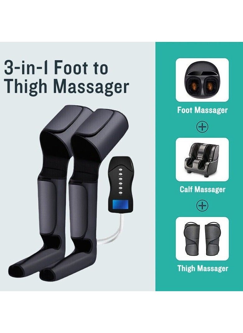 أبجريد - Leg Massager Electric Air Compression Circulation Foot Massage Boots Relax Calf - Image 1