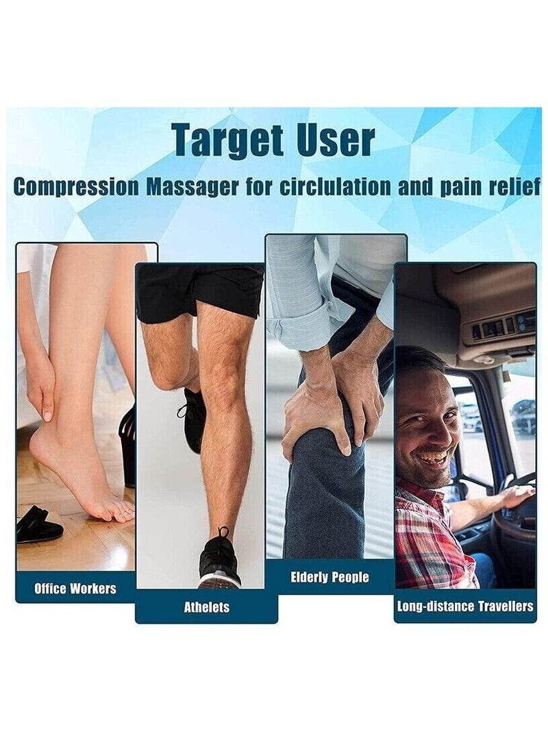 أبجريد - Leg Massager Electric Air Compression Circulation Foot Massage Boots Relax Calf - Image 1