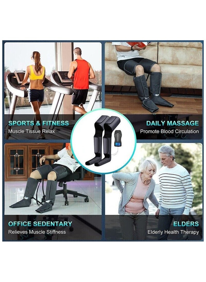 أبجريد - Leg Massager Electric Air Compression Circulation Foot Massage Boots Relax Calf - Image 1