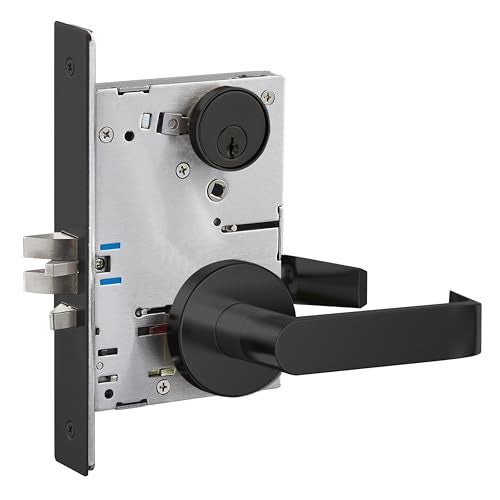 SUMBIN Office Commercial Door Locks Heavy Duty Grade 1 Lever Lock, Non-Handed, UL 3 Hour Fire Rated, ADA Compliant, Matt Bronze Finish (Office) - Image 1