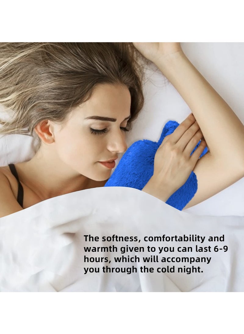 MARK STORE Hot Water Bottle with Soft Cover 2 Liter, Classic Rubber Hot Water Bag for Cramps, Neck, Shoulders Pain Relief, Hot Cold Pack for Hot and Cold Therapy and Feet Warmer  - Image 4