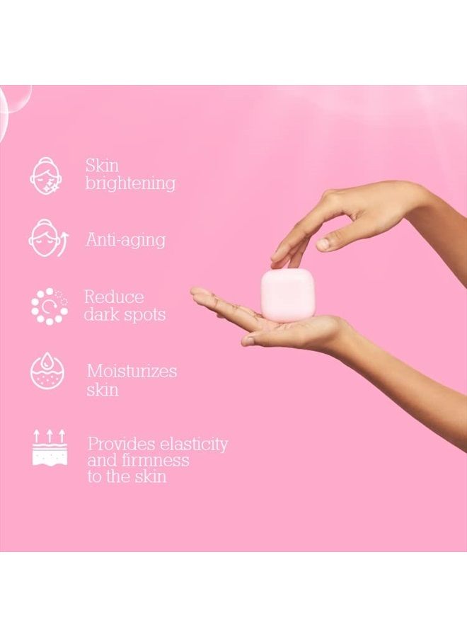 koji white Kojic Acid & Collagen Skin Brightening Soap for Face Moisturizer & Natural Glowing Skin, Reduces the Appearance of Dark Spots, Acne Scars & Wrinkles, Not Tested on Animals, 2.82 oz (2 Bars)  - Image 4