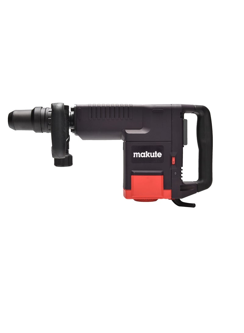 makute Electric Breaker Hammer Drill, 1500W, 220-240V, 50-60Hz, 1200-2250 PBM, 15kg, Sturdy Handle, Heavy-Duty for Construction and Concrete, DH1500 - Image 1