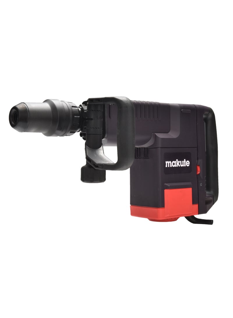 makute Electric Breaker Hammer Drill, 1500W, 220-240V, 50-60Hz, 1200-2250 PBM, 15kg, Sturdy Handle, Heavy-Duty for Construction and Concrete, DH1500 - Image 2