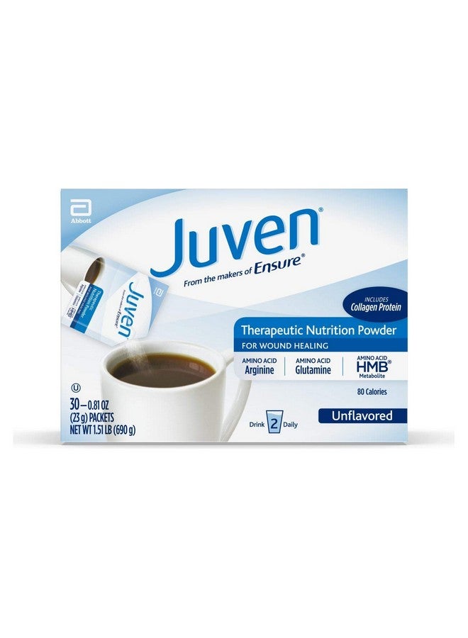 Juven Therapeutic Nutrition Drink Mix Powder For Wound Healing Support, Includes Collagen Protein, Unflavored, 30 Count - Image 1