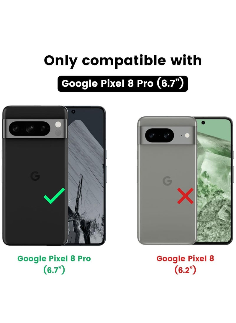نيلكين Nillkin لهاتف Google Pixel 8 Pro 5G، إطار وسادة هوائية مقاوم للصدمات مقاس 6.7 بوصة من مادة TPU مع غطاء منزلق لحماية عدسة الكاميرا، غطاء خلفي للهاتف المحمول مضاد لبصمات الأصابع - Image 2