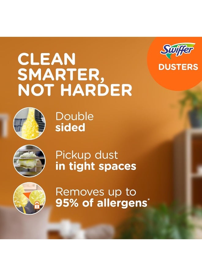 Swiffer Swiffer 360 Dusters Extendable Handle Starter Kit, 3 Count Duster Refill, Yellow  - Image 2