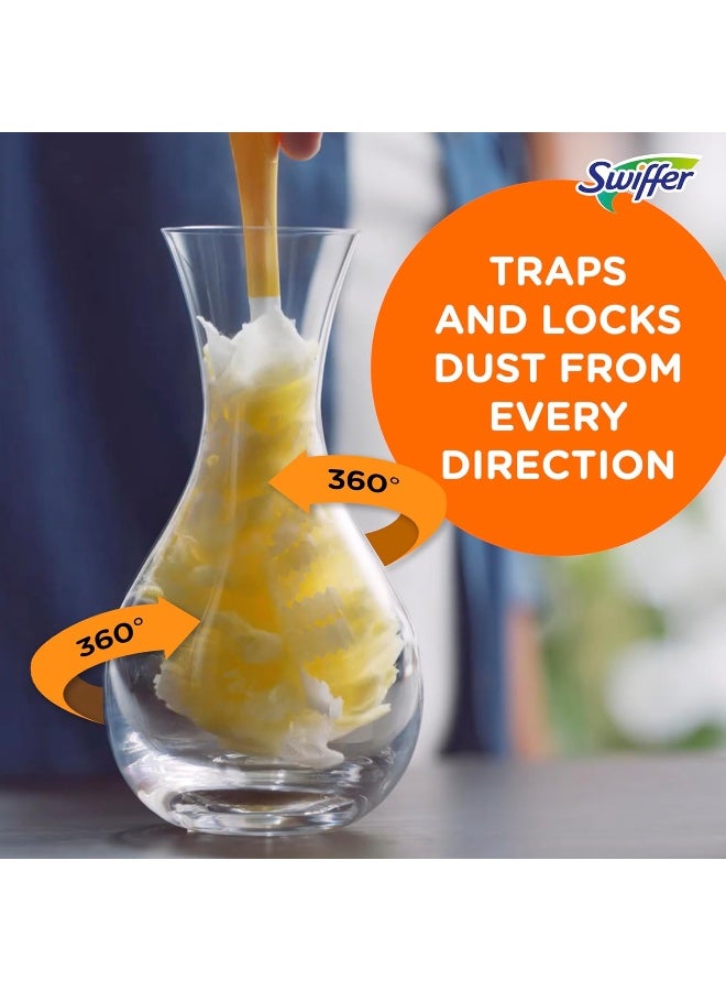 Swiffer Swiffer 360 Dusters Extendable Handle Starter Kit, 3 Count Duster Refill, Yellow  - Image 5