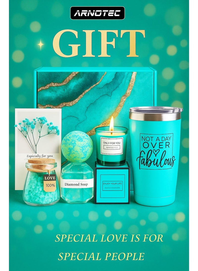 ARNOTEC هدايا عيد الميلاد للنساء، مجموعة سلة هدايا سبا مريحة، أفكار هدايا فريدة للنساء، هدايا للأم، الأخت، أفضل صديقة، الزوجة، زميلة العمل، المعلم، الممرضة - Image 1