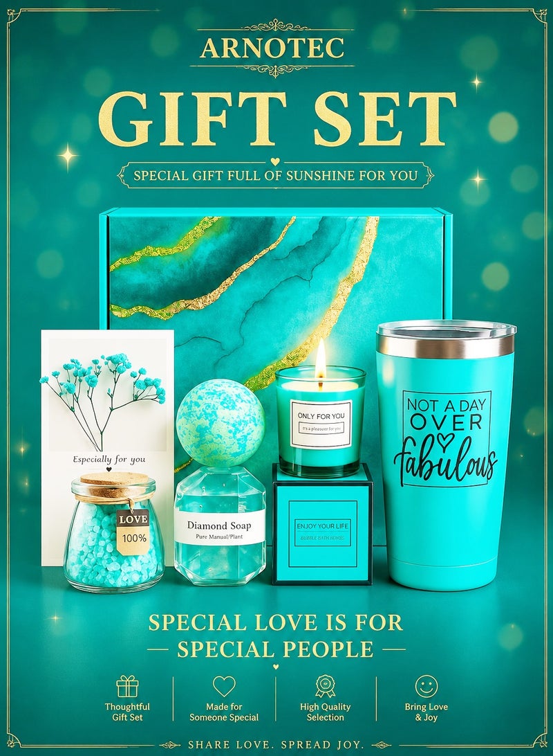 ARNOTEC Mother's Day, Birthday & Holiday Gifts for Women, Relaxing Spa Gift Basket Set, Unique Gift Ideas for Christmas, Mother’s Day, Thanksgiving & Anniversary – Gifts for Mom, Sister, Wife, Best Friend, Coworker, Teacher, Nurse - Image 1