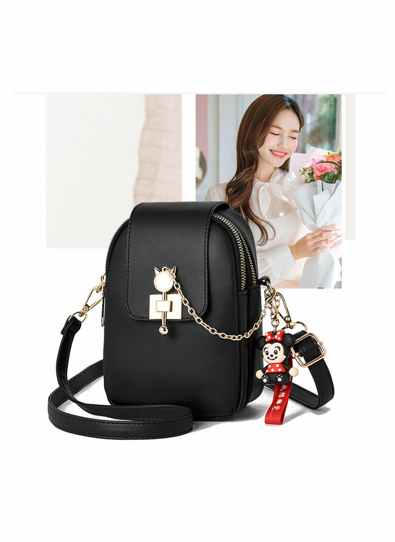 KASTWAVE - Crossbody Bags, Stylish Ladies Mini body Bag with Adjustable Strap, Lightweight, Solid Pattern, Mini Shoulder Bag Waterproof Purse Pouch Bag, Multipurpose Handbags - Image 1