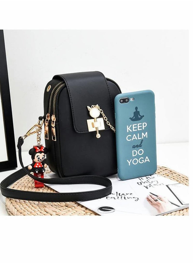KASTWAVE - Crossbody Bags, Stylish Ladies Mini body Bag with Adjustable Strap, Lightweight, Solid Pattern, Mini Shoulder Bag Waterproof Purse Pouch Bag, Multipurpose Handbags - Image 1