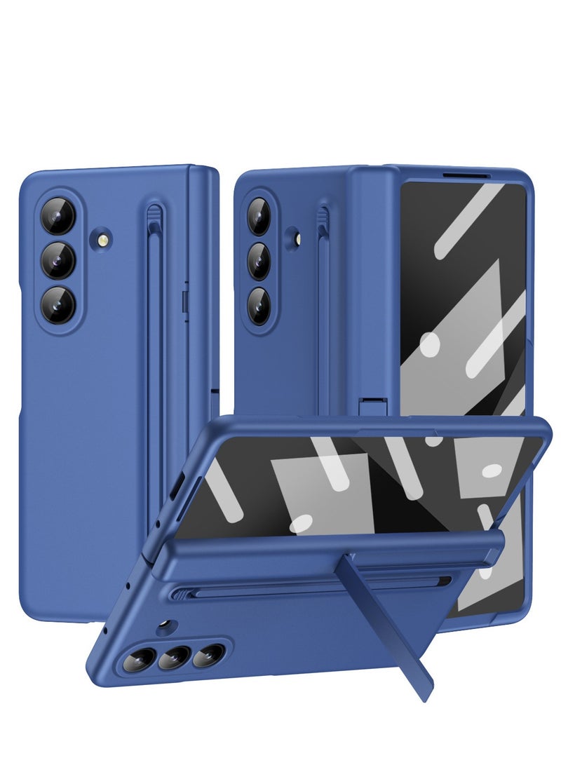 جراب هاتف Samsung Galaxy Z Fold 7 مع حامل قلم وقلم، وحماية المفصلة، ​​وواقي شاشة مدمج وحماية الحامل، جراب هاتف مقاوم للصدمات ومضاد لبصمات الأصابع - Image 2