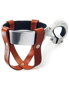 intage Leather Bike Beverage Holder Cruiser Bike Coffee Cup Holder, Water Bottle Cup Holder with Metal Clamp for Beach Cruiser Motorcycle Bike Boat Stroller Walker Wheelchair Scooter Golf Cart
