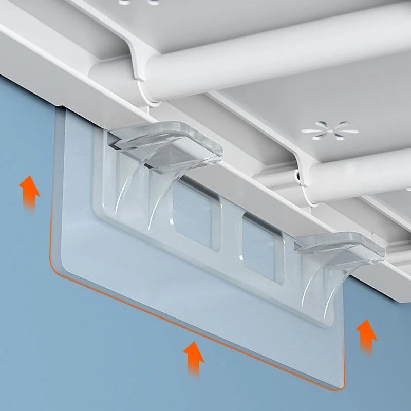 2pcs Adhesive Shelf Support Hooks Drill-free Closet Cabinet Shoe Shelf Support Clips Heavy Duty Storage Partition Plate Holder - Image 4