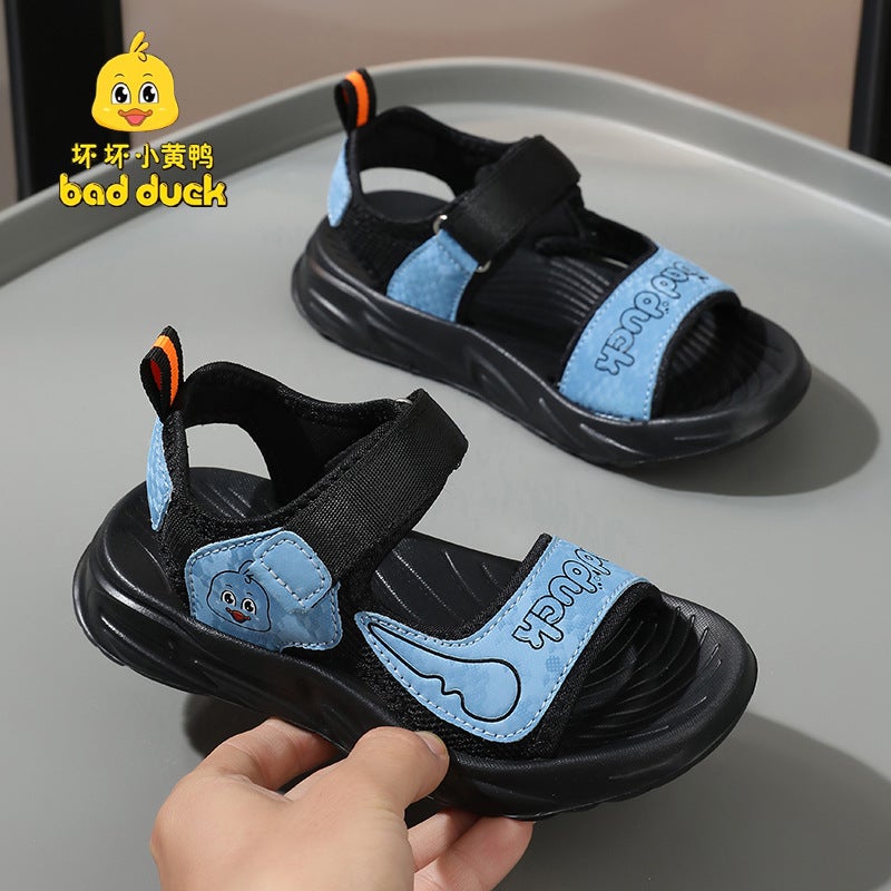 Little Yellow Duck Boys Sandals Children'S Sports Beach Shoes Medium And Large Children'S Soft Sole Boys Summer Sandals Trendy - Image 5
