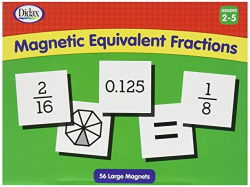Didax Educational Resources 211035 Magnetic Equivalent Fractions - Image 1