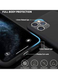 Generic Three-Layer Structure Shockproof Protective Case Cover for iPhone 11 Black Anti-Fingerprint Anti-Drop Anti-Scratch Comfortable Grip Shock Absorption Hard Back Anti-Burst Ultra Thin Full Cover Case Compatible with iPhone 11 Pro Black  - Image 5