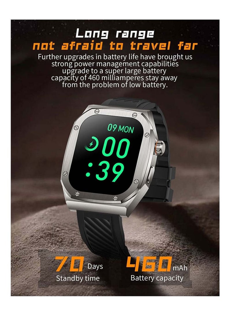 Mi techo Z79 Max IP68 Waterproof HD Full Display Smart Watch With Wireless Charger men's and boy's - Image 4