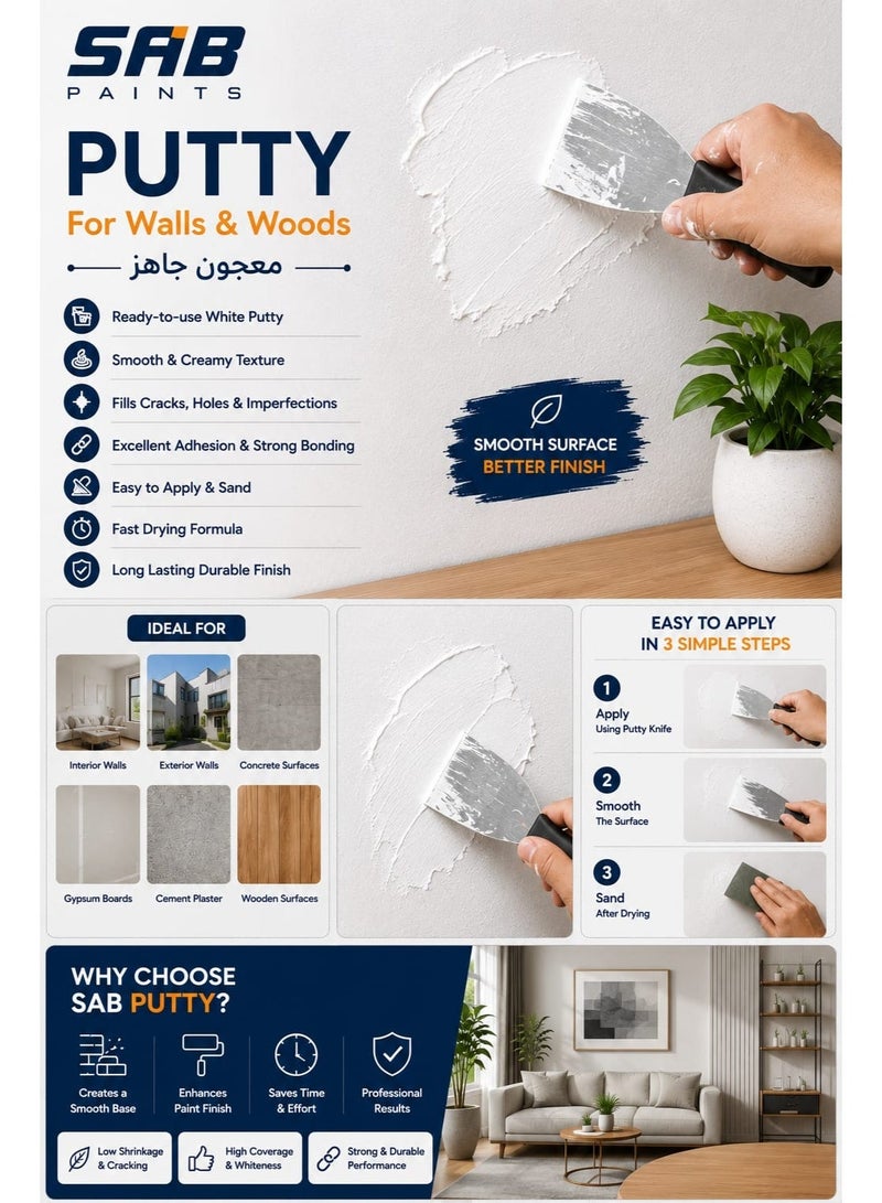 SAB Expert Putty for Walls & Woods - Image 3