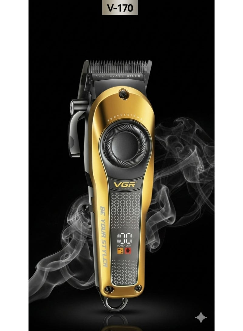 VGR V-170 Professional Hair Clipper Men – USB Rechargeable Trimmer with 200-Min Runtime, 2000mAh Battery, 6 Guide Combs, Interchangeable Color Covers, Cordless Hair Cutting Kit for Home & Barber Use Multicolor - Image 3