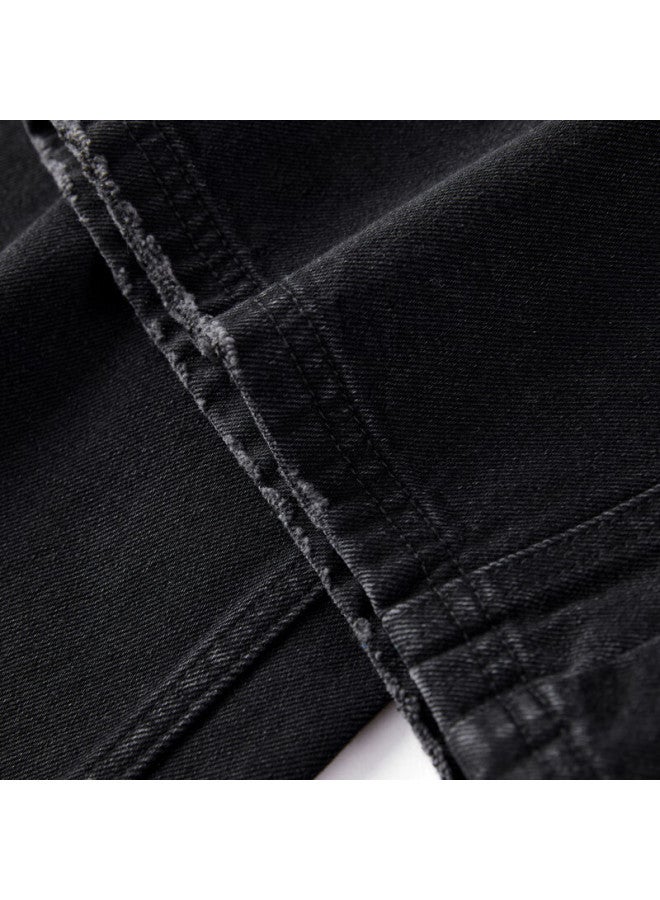Waxbird Peacebird Women's Autumn Straight-leg Jeans Fashion Casual Versatile Commuting Texture Denim Dark Blue S - Image 5