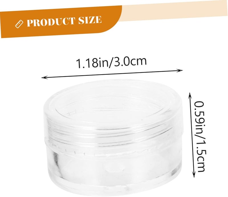 ULTECHNOVO 50pcs Round Shaped Containers Refillable Cosmetics Sample Box for Face Cream Moisturizers Skincare - Image 2