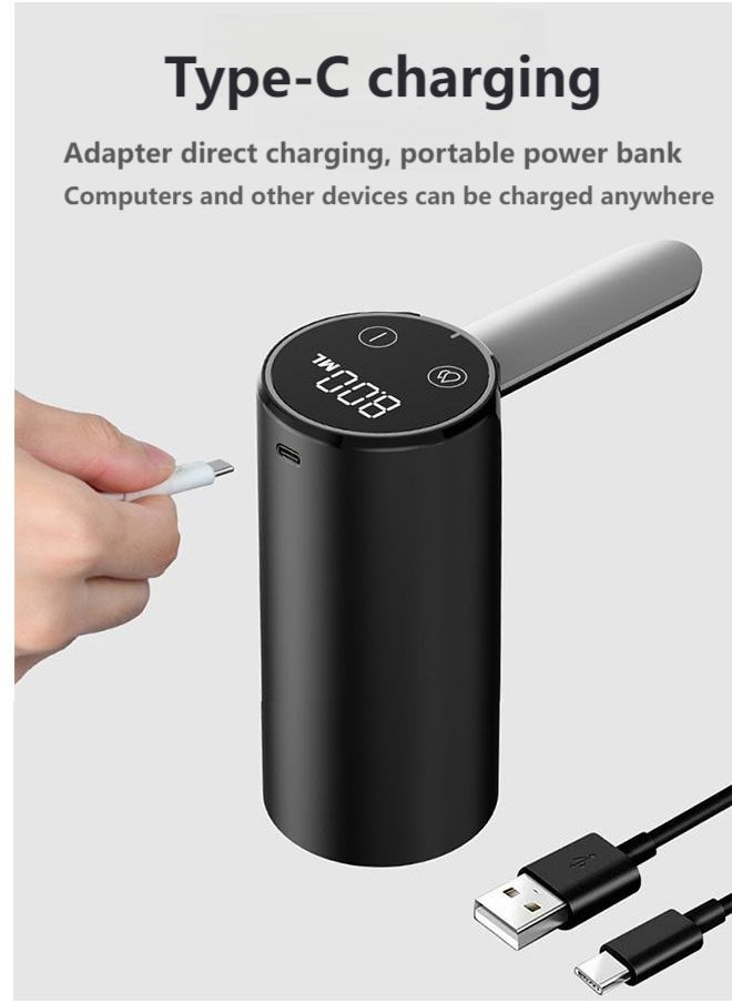 HOOPZOZA - Wireless Electric Water Pump with 3-Speed Settings, Foldable Design, and LED Display for Home and Outdoor Use White - Image 1