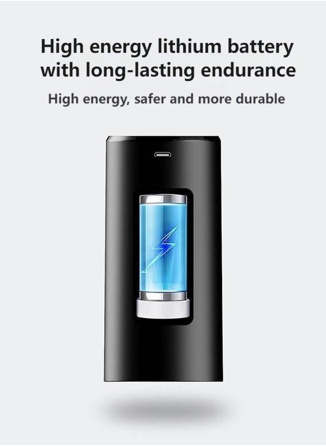 HOOPZOZA - Wireless Electric Water Pump with 3-Speed Settings, Foldable Design, and LED Display for Home and Outdoor Use White - Image 1