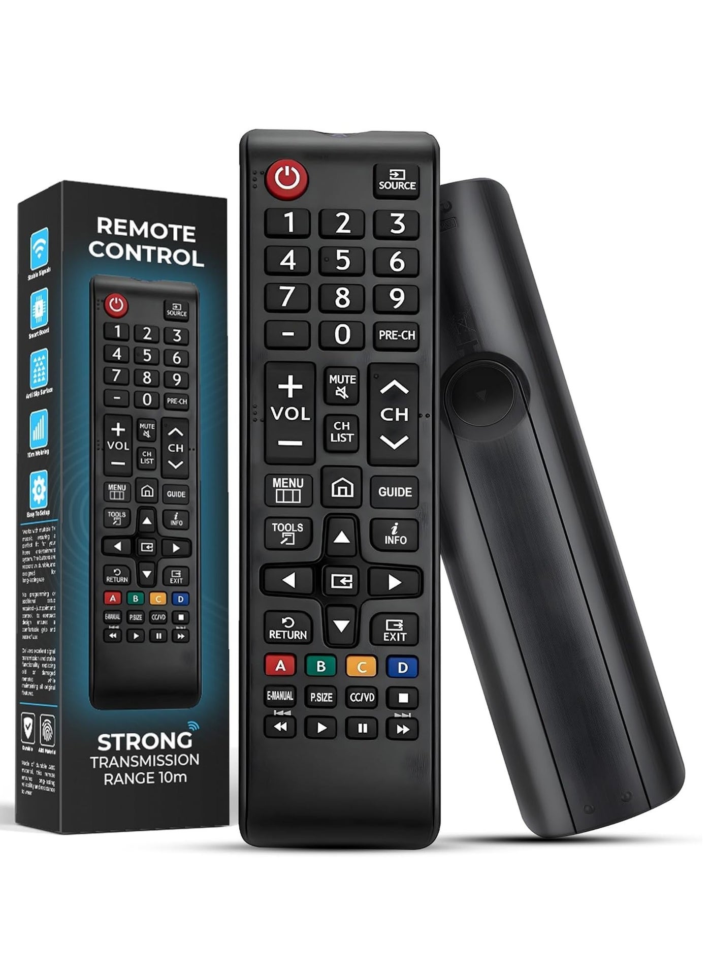 Universal TV Remote Control Replacement – Compatible with All Smart TVs Including LED, LCD, Plasma, and 4K UHD – Plug and Play with No Setup Needed – Long-Range Infrared, Quick Response Time, Comfortable Grip, Intuitive Button Layout, Built to Last, and Energy Saving – Seamless and Simple TV Control for a Better Viewing Experience