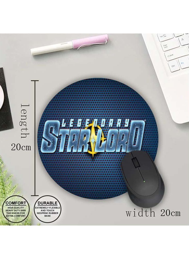 Protective Printed Mouse Pad Round - Image 1