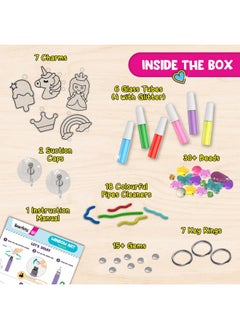 Smartivity Smartivity Window Art Keycharms Kit for Kids 5 to 10 Years, Creative Birthday Gift Kit for Girls & Boys Age 5-6-7-8-9-10, DIY Art & Craft Activity Kit  - Image 2
