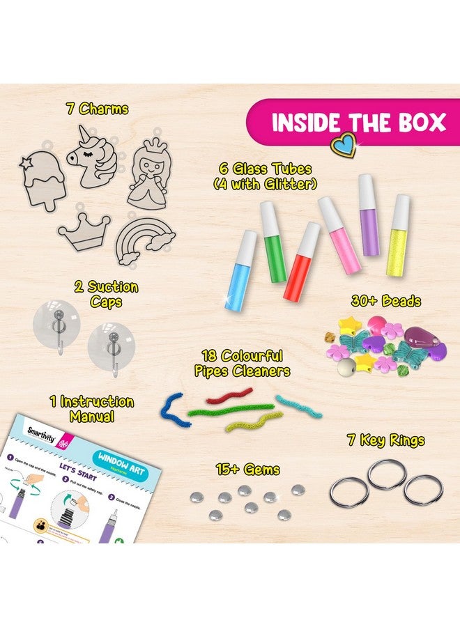 سمارتيفيتي مجموعة مفاتيح فنية على شكل نافذة من Smartivity للأطفال من سن 5 إلى 10 سنوات، مجموعة هدايا عيد ميلاد إبداعية للبنات والأولاد من سن 5-6-7-8-9-10 سنوات، مجموعة أنشطة فنية وحرفية يمكنك صنعها بنفسك - Image 2