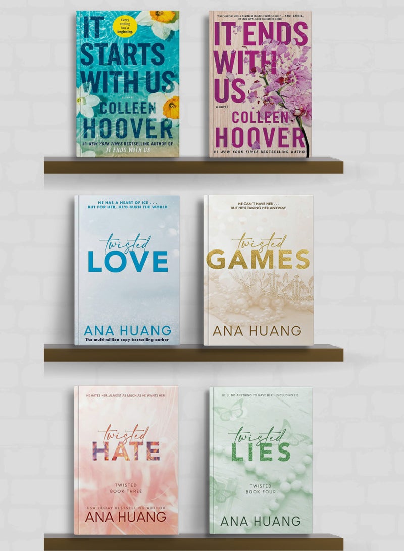 It Starts Wit Us, It Ends With Us , Twisted Love , Twisted Game m, Twisted Hate and Twisted Lies