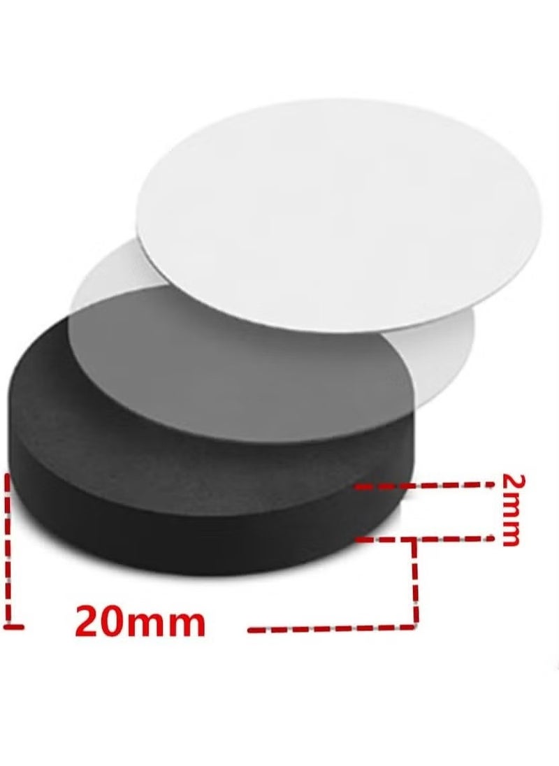 Generic 140 Pieces Adhesive Magnetic Discs, Round Magnetic Discs with Adhesive Backing for Crafts, Peel And Stick Magnetic Circles, Magnetic Discs are Great to use at Home, Office, School And More  - Image 2