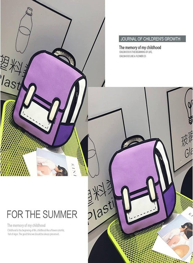 VAJASIL 3D Cartoon Backpack, This Backpack Creates An Amazing Optical Illusion While Offering Real Storage Space Design Make It A Fashionable And Functional Choice For School | Travel | Casual Outings - Image 2