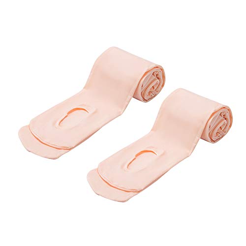 MANZI 2 Pairs Women's Girl's Dance Tights Convertible Transition Ballet Tights 40D Ballet Pink M(7-10y) - Image 1