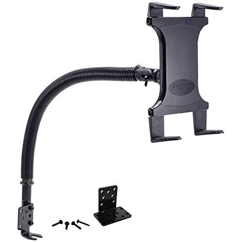 Arkon Mounts - Tablet Stand Holder | Tablet Holder for Car or Truck | 18-inch Gooseneck | Adjustable Viewing Angle | Easy Installation Process | Fits iPad and Galaxy | Suitable for 7" to 18.4 - Image 2