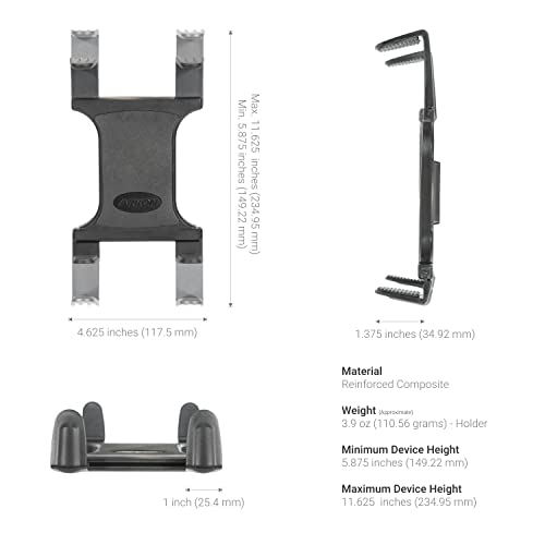 Arkon Mounts - Tablet Stand Holder | Tablet Holder for Car or Truck | 18-inch Gooseneck | Adjustable Viewing Angle | Easy Installation Process | Fits iPad and Galaxy | Suitable for 7" to 18.4 - Image 3