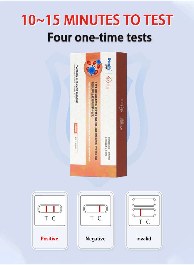 Wondfo - 1BOX Test Strips 4 in 1 4th Generation STD Self-Test Antigen - Image 1