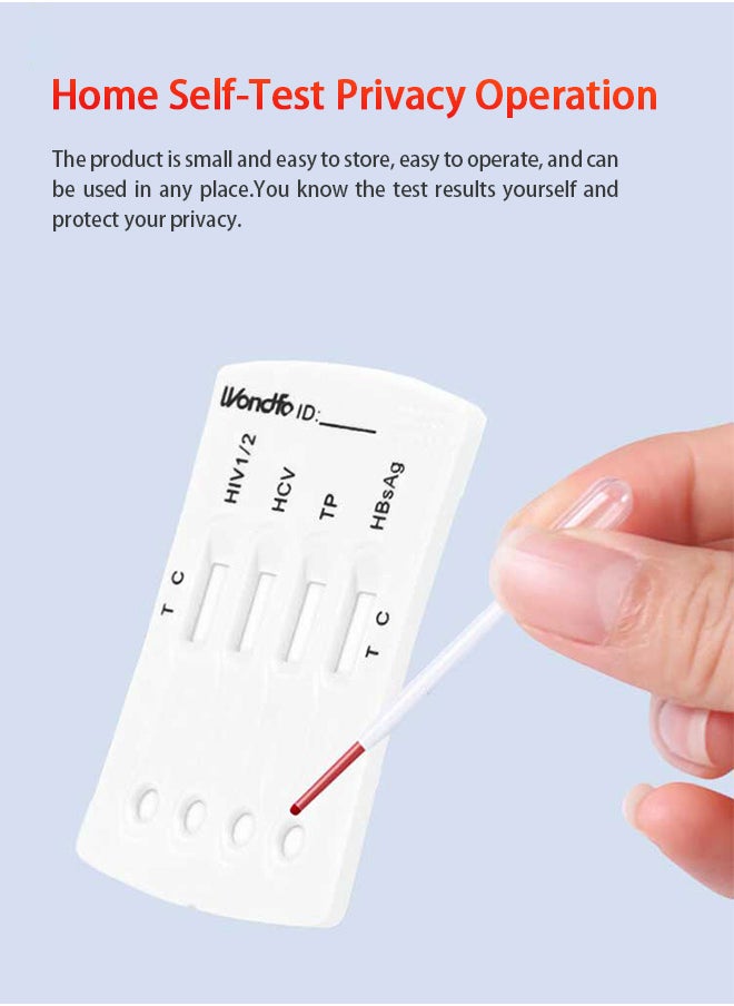 Wondfo - 1BOX Test Strips 4 in 1 4th Generation STD Self-Test Antigen - Image 1