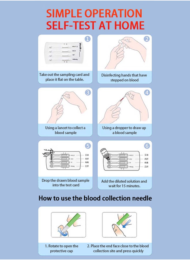 Wondfo - 1BOX Test Strips 4 in 1 4th Generation STD Self-Test Antigen - Image 1