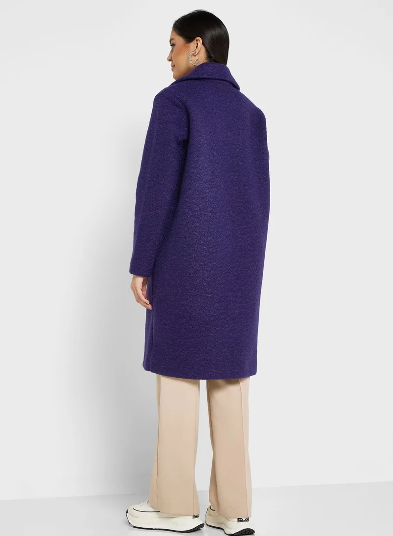 VERO MODA Button Detail Longline Coat