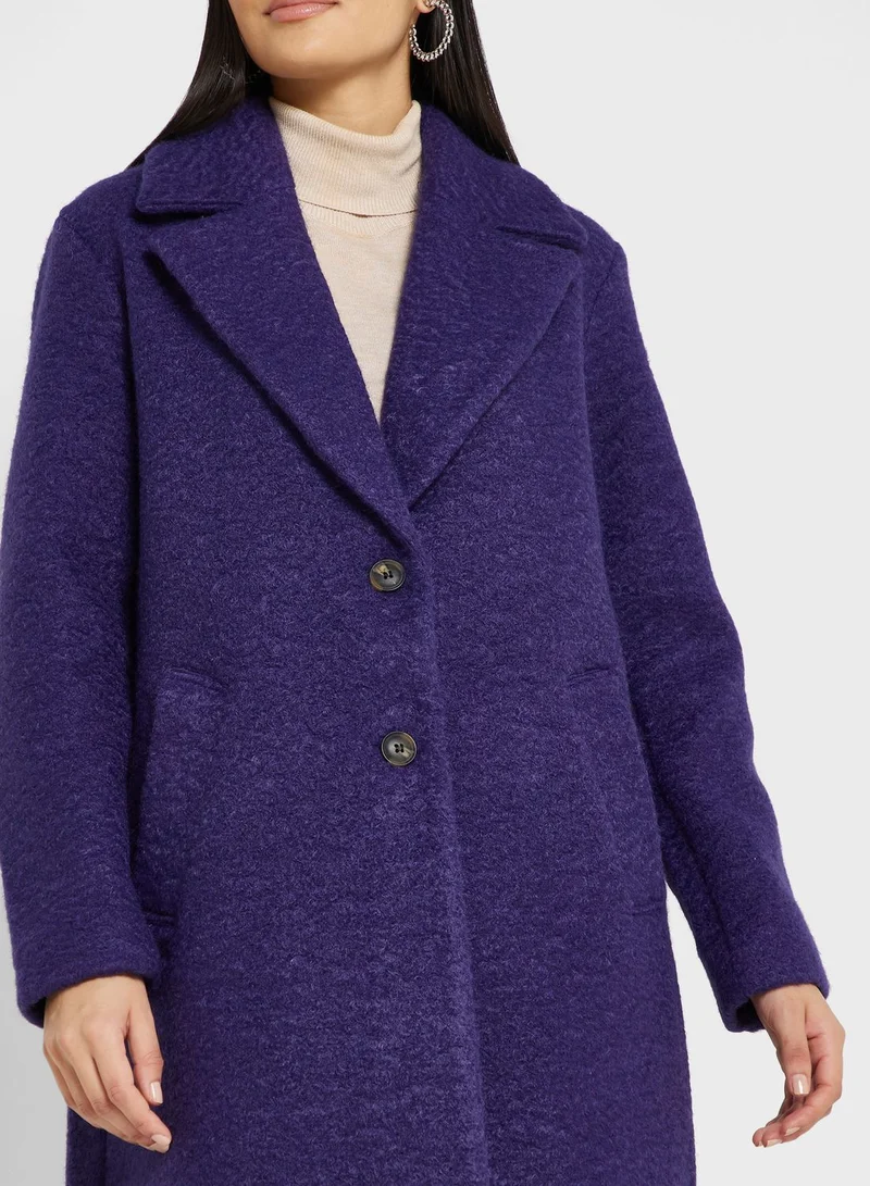 VERO MODA Button Detail Longline Coat