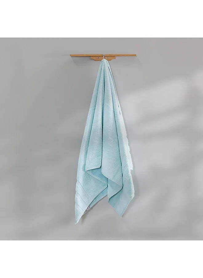 DANUBE HOME Danube Home Flossy Advance Bath Towel 100% Cotton 650 gsm Quick Dry Plush Bath Sheet Ultra Soft Highly Absorbent Daily Usage Towels For Bathroom Gym L 70 x W 142 Cm-Light Green