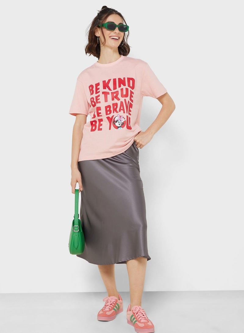 Disney Minnie Slogan T-Shirt - Image 4