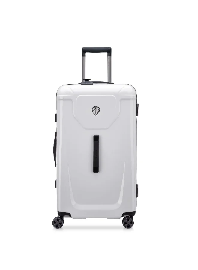 PEUGEOT Voyages 73 cm Hardcase 4 Double Wheel Check-In Luggage Trunk Trolley - White