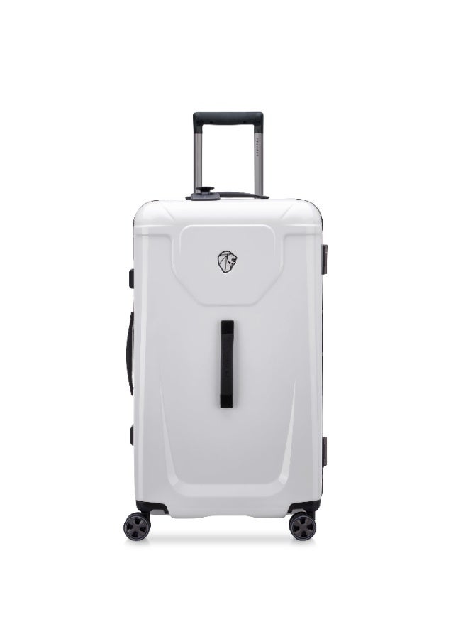 PEUGEOT Voyages 73 cm Hardcase 4 Double Wheel Check-In Luggage Trunk Trolley - White  - Image 1