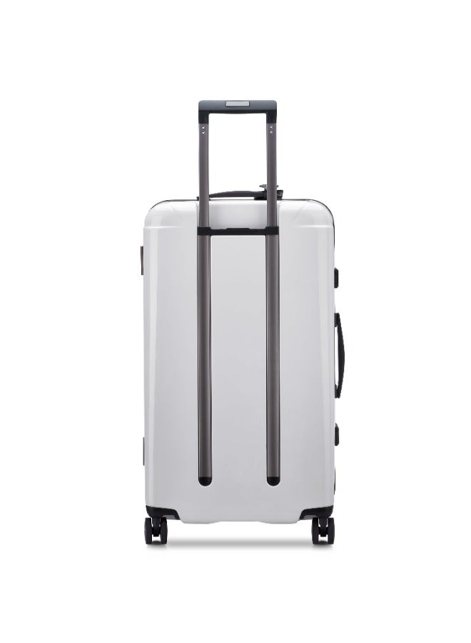 PEUGEOT Voyages 73 cm Hardcase 4 Double Wheel Check-In Luggage Trunk Trolley - White  - Image 3