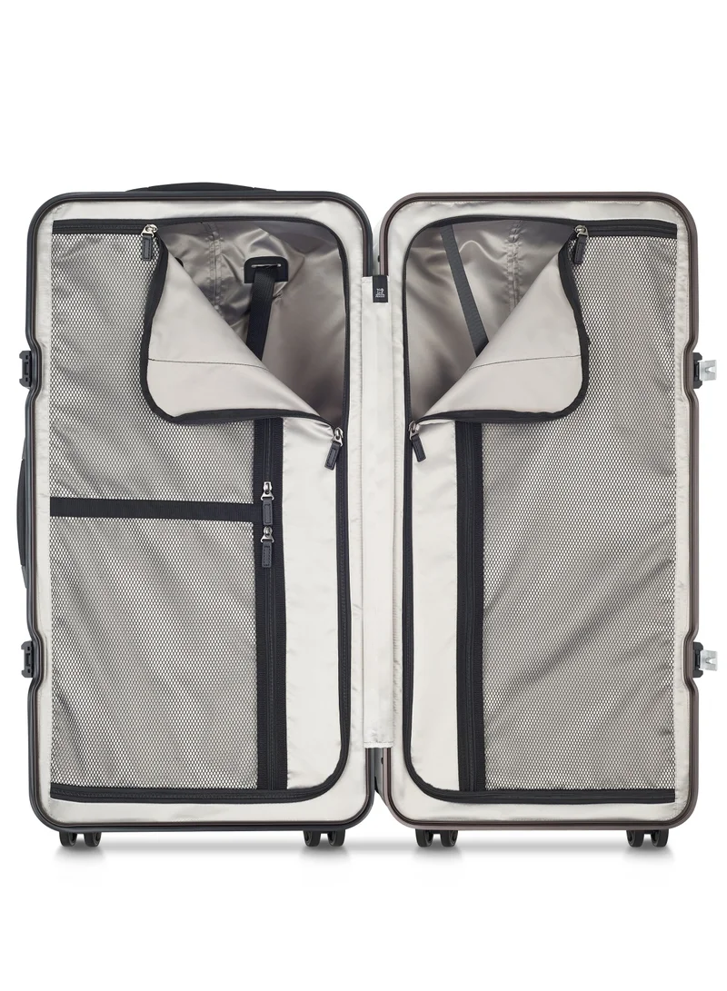 PEUGEOT Voyages 73 cm Hardcase 4 Double Wheel Check-In Luggage Trunk Trolley - White